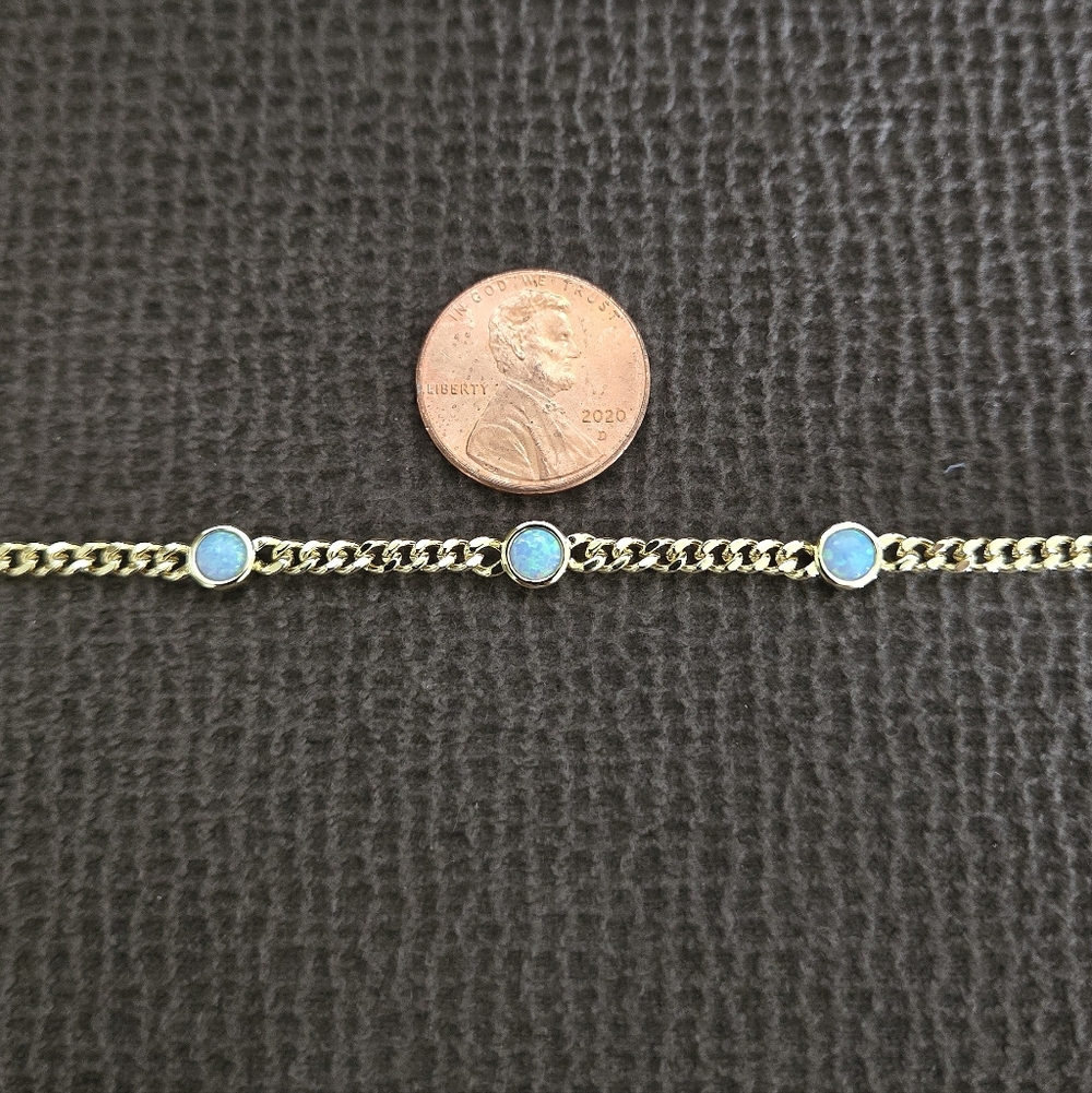Neo Relique Light Blue🩵 Kyocera Opal Anklet🦶 - NIB - Picture 7 of 15